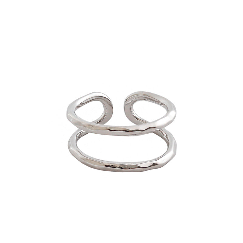 Rara Silver Double Ring