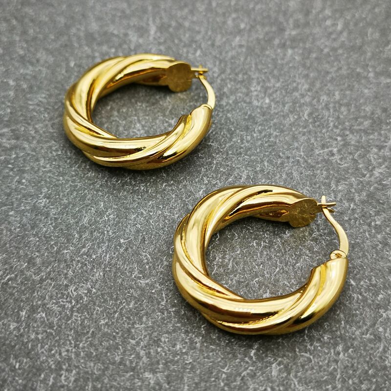 Cleo Gold Hoop Earrings