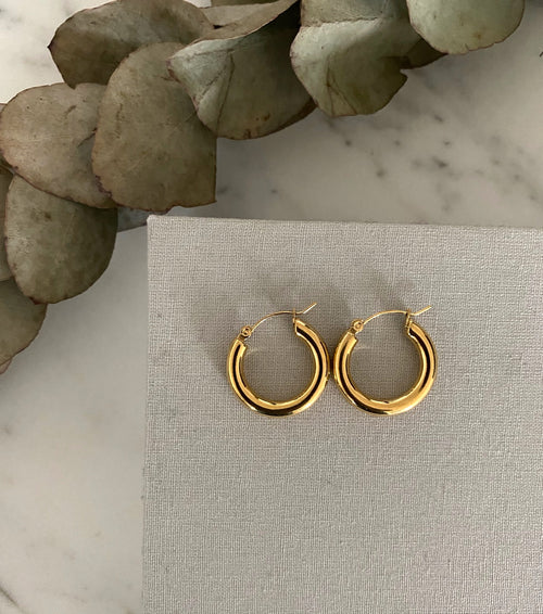 Alora Gold Hoop Earrings