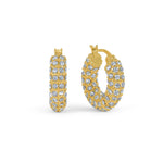 Sasha Crystal Gold Earrings