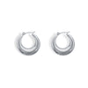 Zuri Silver Hoop Earrings