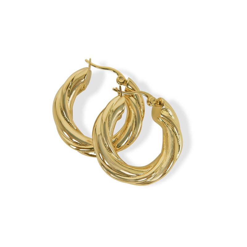 Cleo Gold Hoop Earrings