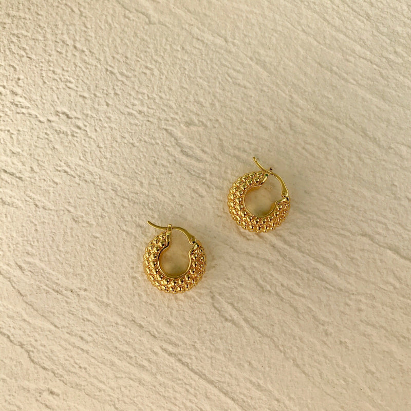 Sass Gold Hoop Earrings