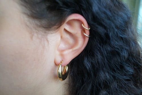 Zuri Gold Hoop Earrings